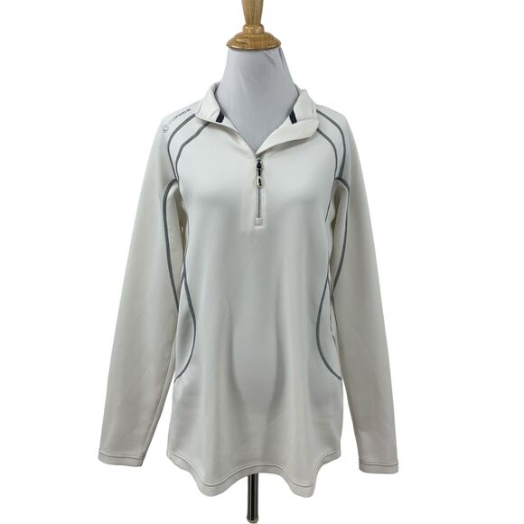 Sunice Jacket Womens L Large Oyster SuperliteFX Thermal Quarter Zip Millwood - Picture 1 of 15